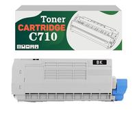 Compatible 43866104 43866103 43866102 43866101 High-Capacity Toner Cartridge, Works for OKI C710dn C710dtn C710n Printers Black*1