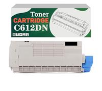 Compatible 46507501 46507502 46507503 46507504 High-Capacity Toner Cartridge, Works for OKI C612DN C612N Printers Black*1