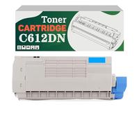 Compatible 46507501 46507502 46507503 46507504 High-Capacity Toner Cartridge, Works for OKI C612DN C612N Printers Cyan*1