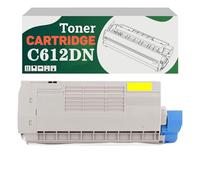 Compatible 46507501 46507502 46507503 46507504 High-Capacity Toner Cartridge, Works for OKI C612DN C612N Printers Yellow*1