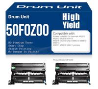 Compatible 50F0Z00 Imaging Drum Unit High Yield for Lexmark MS310 MS312 MS315 MS410 MS415 MS510 MS610 MX310 MX410 MX510 MX511 MX610 MX611 Printers,2PC-Black