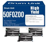 Compatible 50F0Z00 Imaging Drum Unit High Yield for Lexmark MS310 MS312 MS315 MS410 MS415 MS510 MS610 MX310 MX410 MX510 MX511 MX610 MX611 Printers,3PC-Black