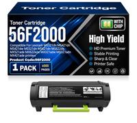 Compatible 56F2000 Toner Cartridges with chip for Lexmark MS321dn MS421dn MS421dw MS521dn MS621dn MS622de MX521ade MX622ade MX321adw MX321adn MX421ade Printers