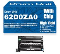 Compatible 62D0ZA0 Imaging Drum Unit for Lexmark MS710 MS711 MS810 MS811 MS812 MX710 MX711 MX810 MX811 MX812 Printers High Yield 100000 Pages,1PC-Black