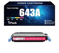 Compatible 643A Toner Replacement for HP Q5950A Q5951A Q5952A Q5953A High Yield Toner Cartridge for HP 4700 4700n 4700dn 4700dtn Series Printer with Chip,M-1 piece