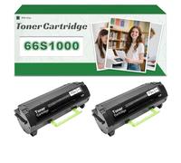 Compatible 66S1000 High-Capacity Toner Cartridge, Works for Lexmark MS531dw MS631dw MS632dwe MX532adwe MX632adwe Printers 2 packs