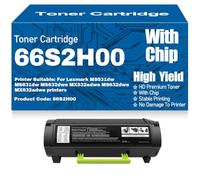 Compatible 66S2H00 Toner Cartridges with chip High Yield High Capacity Work for Lexmark MS531dw MS631dw MS632dwe MX532adwe MS632dwe MX632adwe Printers,66S2H00-1PC