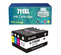 Compatible 711XL 711 Ink Cartridge Replacement for 711XL for HP T100 T120 T125 T130 T520 T525 T530 Series Printer (1 set)
