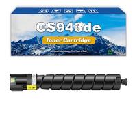 Compatible 73D0HK0 73D0HC0 73D0HY0 73D0HM0 Replacement Toner Cartridge Use for Lexmark CS943de Printers Yellow*1