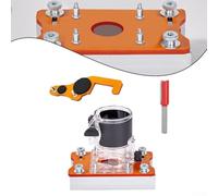 Compatible Aluminum Punch Locator Kit for 65mm Trimming Sturdy Slotted Bracket for Enhanced Project Flexibility
