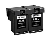 Compatible ASW 63XL Replacement Ink Cartridge For Deskjet 1110 1111 1112 2130 2131 2132 Printers(2BK)