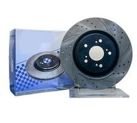 Compatible Auto Brake Discs Rotors For 2111 2112 2113 2114 2115 Vehicles Custom Fit Economical Car Parts(Black)