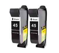 Compatible Black Ink Cartridges Compatible With 45 78 DeskJet Printers Models 1220C 3820 3822 6122 6127 930C 932C 940C 950C(2PCS BLACK)