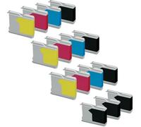 Compatible Brother DCP-157C Printer Ink Cartridges (15 Pack) -LC970BK Multipack