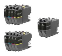 Compatible Brother DCP-J1140DW Printer Ink Cartridges (10 Pack) -LC421XLBK Multipack