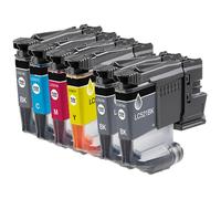 Compatible Brother DCP-J1360DW Printer Ink Cartridges (6 Pack) -LC521BK Multipack