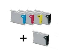 Compatible Brother Fax-1360 Printer Ink Cartridges (5 Pack) -LC1000BK Multipack