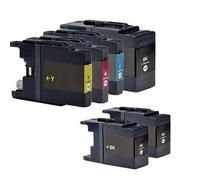 Compatible Brother LC1240 Full Set Ink Cartridges (4 Pack) Multipack