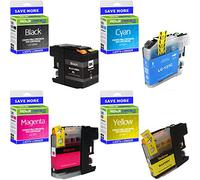 Compatible Brother Lc129xl / Lc123 Multipack Ink Cartridges (lc129xlbk / Lc123rbwbp)