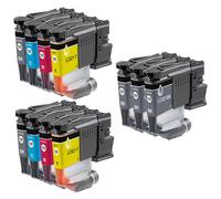 Compatible Brother LC521 2 Full Sets + 3 EXTRA Black Ink Cartridges (11 Pack) Multipack