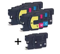 Compatible Brother MFC-795CW Printer Ink Cartridges (10 Pack) -LC1100BK Multipack