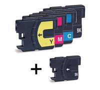 Compatible Brother MFC-795CW Printer Ink Cartridges (5 Pack) -LC1100BK Multipack