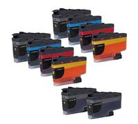 Compatible Brother MFC-J1300dw Printer Ink Cartridges (10 Pack) -LC3235XLBK Multipack