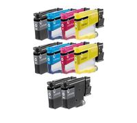 Compatible Brother MFC-J4350DW Printer Ink Cartridges (10 Pack) -LC527XLBK Multipack