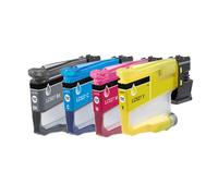 Compatible Brother MFC-J4350DW Printer Ink Cartridges (4 Pack) -LC527BK Multipack