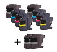 Compatible Brother MFC-J4610DW Printer Ink Cartridges (10 Pack) -LC127XLBK Multipack