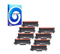 Compatible Brother MFC-L2827DWXL Printer Toner Cartridges (8 Pack) -TN2510XL Multipack