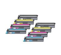 Compatible Brother MFC-L3740CDWE Printer Toner Cartridges (8 Pack) -TN248XLBK Multipack
