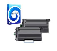 Compatible Twin Pack Brother TN3600XXL Extra High Capacity Laser Toner Cartridges + Free Paper