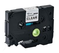 Compatible Brother TZe-131 P-Touch Label Tape - 1/2 x 26.2 ft (12mm x 8m) Black on Clear