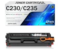 Compatible C230 C235 Toner Cartridge Replacement for Xerox 006R04383 006R04384 006R04385 006R04386 Toner Work for C235 C230 C235DNI C230DNI C235/DNI C230/DNI Printers(Size:1500Page,Color:Black)