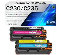 Compatible C230 C235 Toner Cartridge Replacement for Xerox 006R04383 006R04384 006R04385 006R04386 Toner Work for C235 C230 C235DNI C230DNI C235/DNI C230/DNI Printers(Size:1500Page,Color:1 Set)