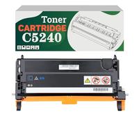 Compatible C5240KH C5240CH C5240YH C5240MH High-Capacity Toner Cartridge, Works for Lexmark C524 C524dn C524dtn C524n C534 C534dn C534dtn C534n Printers Cyan*1