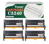Compatible C5240KH C5240CH C5240YH C5240MH High-Capacity Toner Cartridge, Works for Lexmark C524 C524dn C524dtn C524n C534 C534dn C534dtn C534n Printers 4color