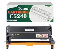 Compatible C5240KH C5240CH C5240YH C5240MH High-Capacity Toner Cartridge, Works for Lexmark C524 C524dn C524dtn C524n C534 C534dn C534dtn C534n Printers Yellow*1