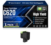 Compatible C620 C625 Toner Cartridges 006R04616 006R04617 006R04618 006R04619 Toner for Xerox VersaLink C620 C625 C625DN Printers with chip High Yield Work