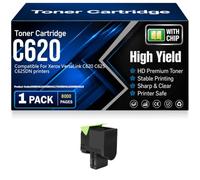 Compatible C620 C625 Toner Cartridges 006R04616 006R04617 006R04618 006R04619 Toner for Xerox VersaLink C620 C625 C625DN Printers with chip High Yield Work