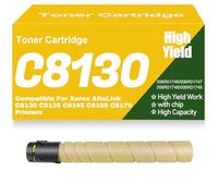 Compatible C8130 C8135 C8145 C8155 C8170 Toner Cartridges for Xerox, High Yield 006R01746 006R01747 006R01748 006R01749 for Xerox AltaLInk C8130 C8135 C8145 C8155 C8170,C8130-Yellow