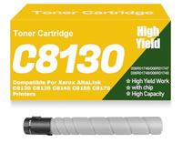 Compatible C8130 C8135 C8145 C8155 C8170 Toner Cartridges for Xerox, High Yield 006R01746 006R01747 006R01748 006R01749 for Xerox AltaLInk C8130 C8135 C8145 C8155 C8170,C8130-Black