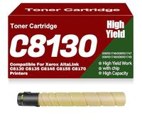 Compatible C8130 Toner Cartridges for Xerox, Black Yellow Magenta Cyan Toner Cartridge, Replacement for Xerox AltaLInk C8130 C8135 C8145 C8155 C8170 Printers,C8130-Yellow