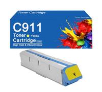 Compatible C911dn Toner Cartridges High Yield Replacement for OKI C911 C931 C941dn Printer, Clear Printing,C911-Yellow