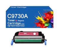 Compatible C9730A Toner Cartridges Replacement 645A C9730A C9731A C9733A C9732A Toner for HP Color LaserJet 5550dn 5550n 5500n Printer with Chip,C9730A-Magenta