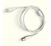 Compatible Cable Computer Lead For Canon PIXMA TS5150, 1.5m White Printer Cable, Ferrite Cored, 0.5cm Thick