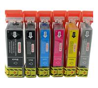 Compatible Canon CLi 526XL & PGi 525XL Multipack With Grey: 6-Pack of Compatibles for Canon Pixma MG6100, MG6150, MG6200,MG6250, MG8150, MG8170, MG8200, MG8250