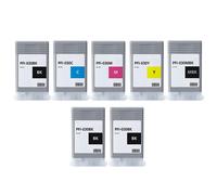 Compatible Canon PFI-030 BK/C/M/Y/MBK Full Set + 2 EXTRA Black Ink Cartridges (7 Pack) Multipack