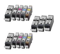 Compatible Canon PGI-520/CLI-521 2 Full Sets + 3 EXTRA Black Ink Cartridges (13 Pack) Multipack